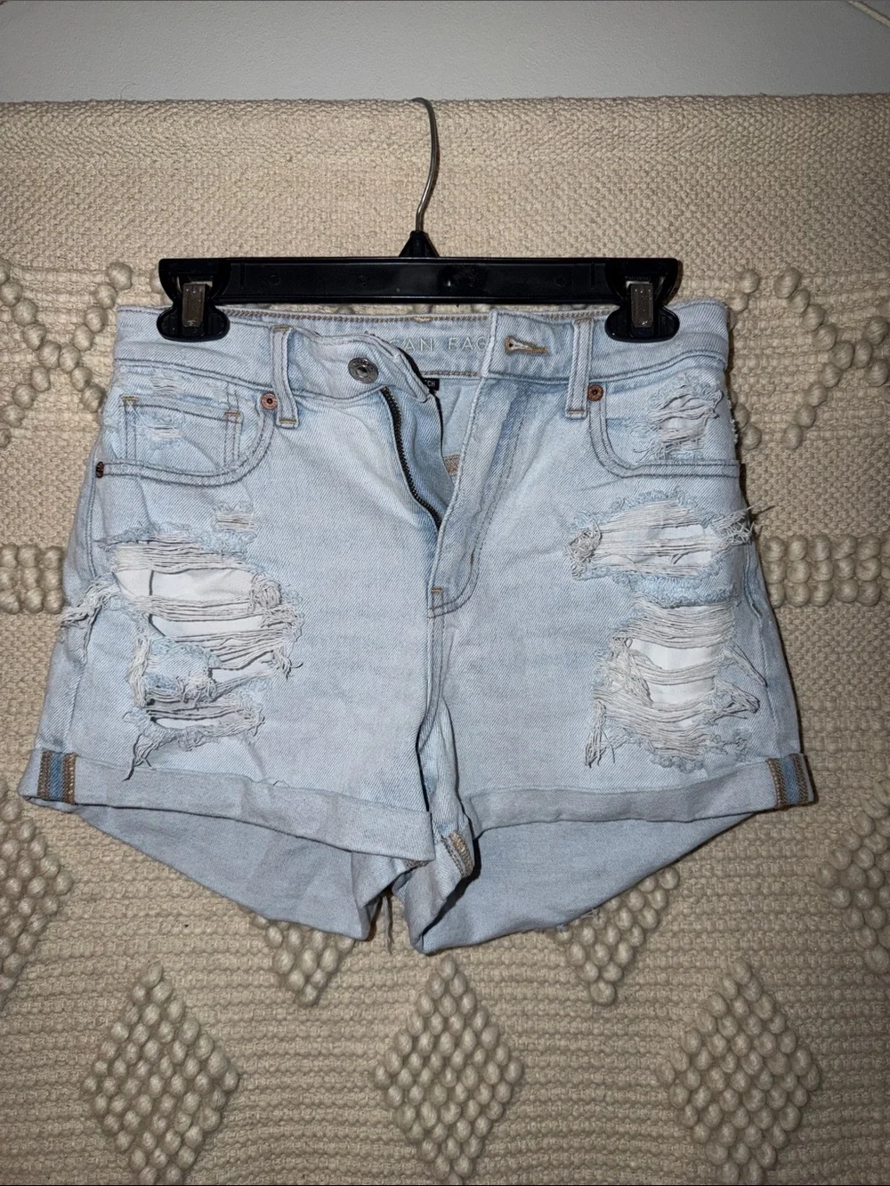 American Eagle Outfitters Light wash Mom Short